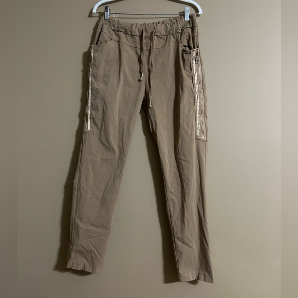 Bella Amore Pants - Bella Amore Tan Cargo Pants